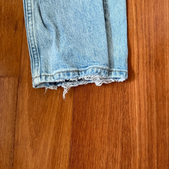 Abercrombie & Fitch Light Blue Straight Leg Jeans - Picture 6 of 10